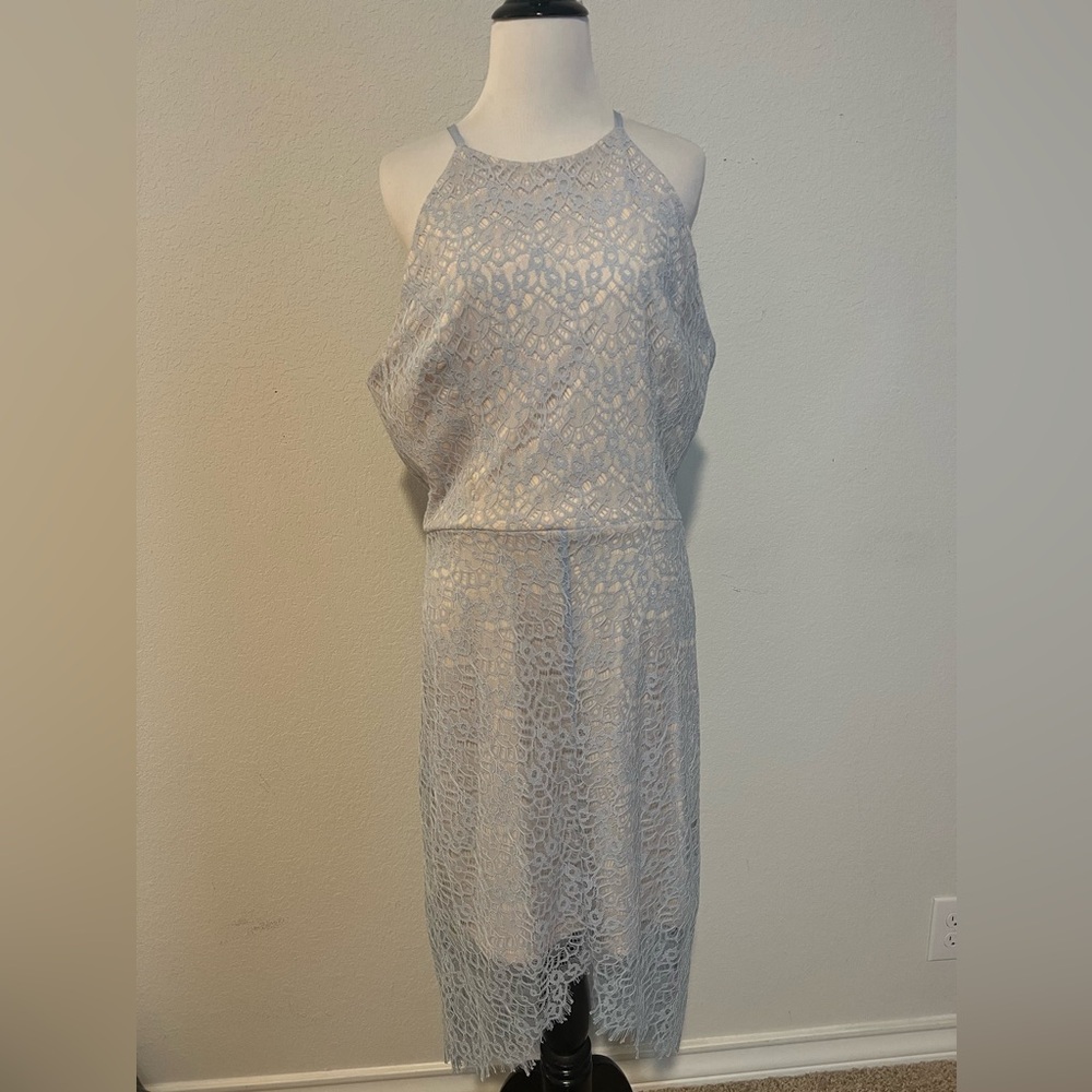 Baby blue lace Gianni Binni Dress XL